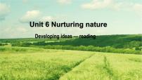 外研版 (2019)选择性必修 第一册Unit 6 Nurturing nature课文ppt课件