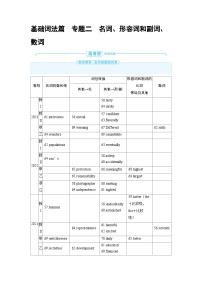 备战2025年高考英语精品教案 第二部分 学透语法 基础词法篇 专题二 名词、形容词和副词、数词（Word版附解析）