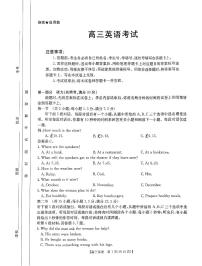 河南省驻马店市2024-2025学年上学期高三上学期11月期中联考英语试题