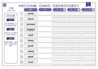 13 高考英语教案_传统文化阅读理解词汇专训_默写本【古筝】