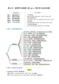 寒假预习-第06讲 必修三 Unit4 课文学习&知识点讲练2025年高一英语寒假衔接讲练 (人教版)