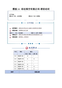 模板11 语法填空有提示词-谓语动词时态&语态 主谓一致（答题模板）-2025年高考英语答题技巧与模板构建讲练