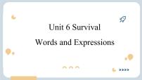 高中英语外研版 (2019)选择性必修 第二册Unit 6 Survival备课ppt课件