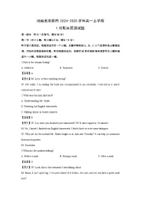 2024-2025学年河南省洛阳市高一上学期1月期末英语试卷（解析版）