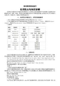 高中英语2025届高考语法复习名词性从句知识讲解