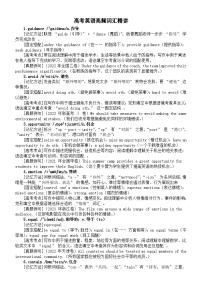 高中英语2025届高考高频词汇精讲系列（记忆方法+固定搭配+高考考点+真题例句）0422（共50个）
