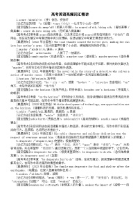 高中英语2025届高考高频词汇精讲系列（记忆方法+固定搭配+高考考点+真题例句）0508（共50个）