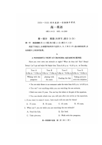 广东省茂名市电白区2024-2025学年高一上学期期中考试英语试题