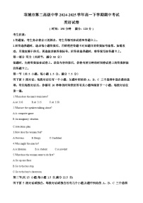 河南省项城市第二高级中学2024-2025学年高一下学期期中考试英语试卷（原卷版+解析版）