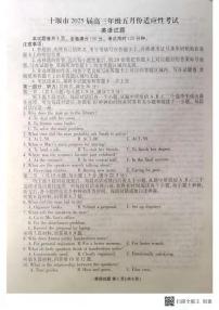 英语丨湖北省十堰市2025届高三下学期5月份适应性考试试卷及答案