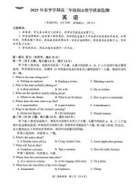 广西南宁市部分学校2024-2025学年高二下学期6月期末考试 英语 PDF版含答案含答案解析