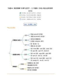 人教版版高二上册英语期末专项练习(技能篇)专题01 阅读理解“长难句克星”：主干提取三步法+观点态度词库