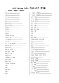 外研版 (2019)Unit 2 Exploring English精品习题