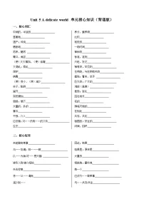 高中英语Unit 5 A delicate world优秀学案