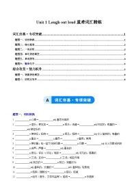 高中英语外研版 (2019)选择性必修 第一册Unit 1 Laugh out loud!优秀综合训练题
