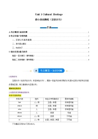 英语必修 第二册Unit 1 Cultural Heritage优秀课后练习题