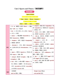 高中英语Unit 3 Sports and fitness精品导学案