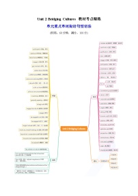 高中英语人教版 (2019)选择性必修 第二册Unit 2 Bridging Cultures精品当堂检测题