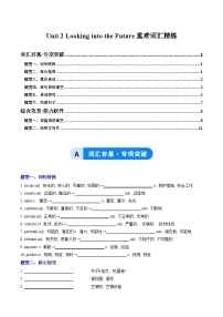 英语选择性必修 第一册Unit 2 Looking into the Future优秀当堂达标检测题