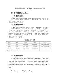 高中英语基础语法汇编 chapter 2 动词的时态与语态 讲义-2026届高三英语上学期一轮复习专项（全国通用）
