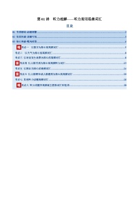 听力常用场景词汇（复习讲义）（全国通用）2026年高考英语一轮复习讲练测