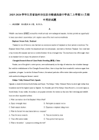 2025-2026学年江苏省扬州市仪征市精诚高级中学高二上学期11月期中英语试题-自定义类型