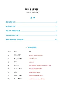 高考英语一轮-建议信（专项训练）（全国通用）（教师版）