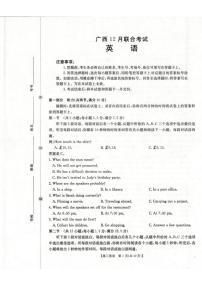 2025届广西省高三上学期12月联考（26-182C）英语试卷（有解析）