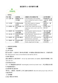 高考英语二轮讲义-读后续写动作描写专题（全国通用）（学生版）