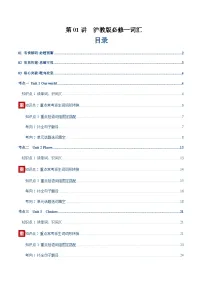 高考英语一轮-沪教版必修一词汇（词性转换，短语词组，词汇综合检测）（讲义）（教师版）