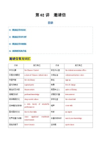 高考英语二轮-邀请信（专项训练）（天津专用）（教师版）