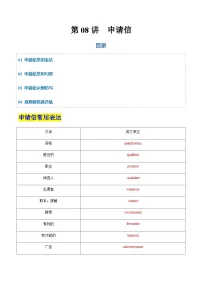 高考英语二轮-申请信（专项训练）（天津专用）（教师版）