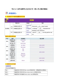 高考英语一轮讲义-高考高频考点定语从句（学生版)