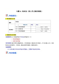 高考英语一轮讲义-构词法(原卷版)