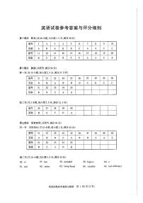 2026届湖北高三下学期圆创联盟2月联考英语试卷（含答案，含听力）