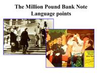英语必修3&4Unit 3 The Million Pound Bank Note图文ppt课件