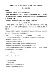 2020-2021学年陕西省咸阳市高二下学期期末教学质量检测物理试题 word版