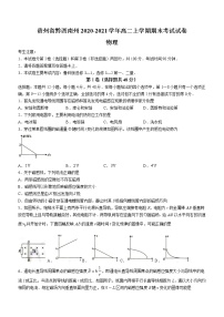 2020-2021学年贵州省黔西南州高二上学期期末考试物理试题 word版