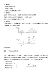 2022高考物理一轮复习学案 015绳、杆牵连速度模型 精讲精练