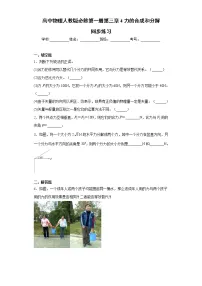 高中物理人教版 (2019)必修 第一册4 力的合成和分解练习