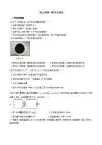 2021届北京市通州区高三物理一模考试试卷含答案