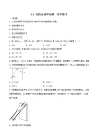 高中物理人教版 (2019)必修 第一册4 力的合成和分解测试题