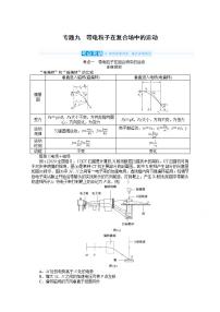 2022届高三统考物理人教版一轮复习学案:专题九 带电粒子在复合场中的运动