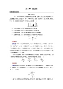 2022版高考物理一轮复习训练：第2章 能力课 受力分析　共点力平衡