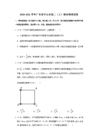 2020-2021学年广东省中山市高二（上）期末物理试卷