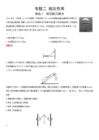 专题二　相互作用-2022届新高考物理一轮复习考点拓展练