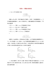 2022届高考物理一轮复习专题14摩擦力的突变练习含解析