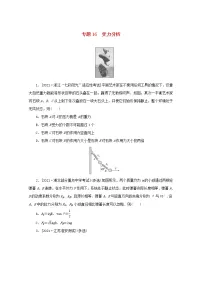 2022届高考物理一轮复习专题16受力分析练习含解析