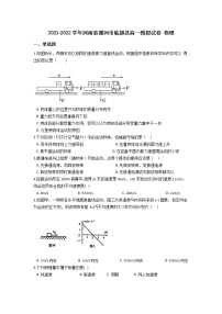 2021-2022学年河南省漯河市临颍县高一模拟试卷 物理