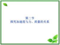 高中物理人教版 (新课标)必修12 实验:探究加速度与力、质量的关系课前预习ppt课件